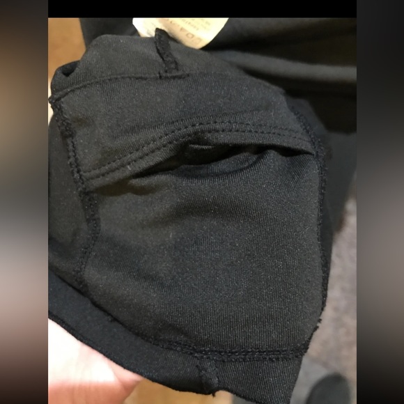 PrAna BLACK DRESS Tally Wrap Front Soft Stretch Comfy Black Midi Spandex MEDIUM - Picture 7 of 9